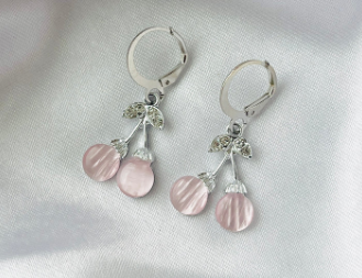 pink cheery  earring