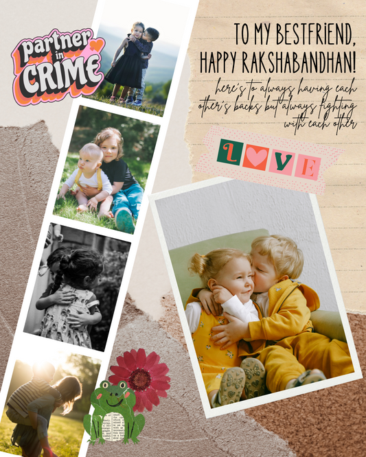 Cute rakshabandhan card